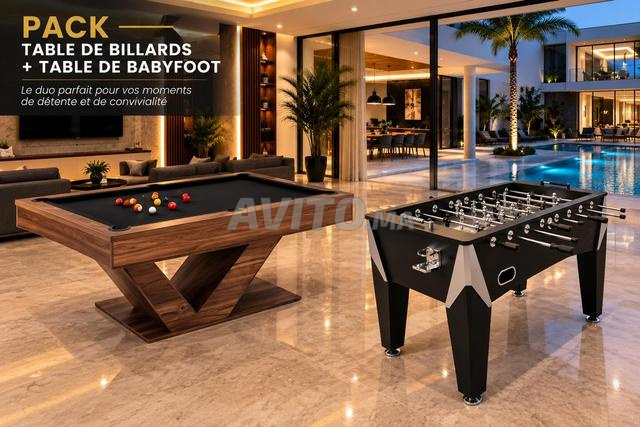 Pack Table de billard baby-foot - 2
