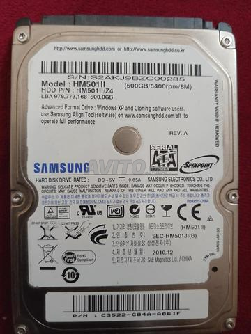4 Disques Durs 2.5 3 500GB SSD 256GB – - 2
