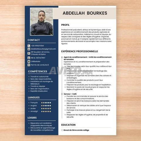 Jeune homme sérieux cherche opportunité d'emploi – Café, usine ou gardiennage