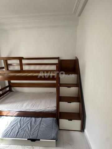 🛏️ سرير بطابقين من الخشب الصلب - 2