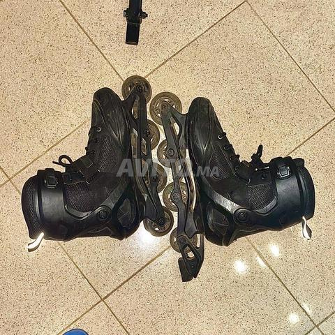 أحذية التزلج OXELO fitness للكبار FIT100 أسود - 2