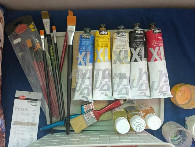 Matériel peinture à l'huile