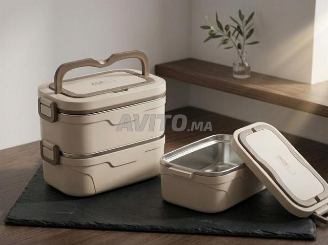 علبة غداء متعددة الطبقات – علبة طعام مناسبة للمدرسة