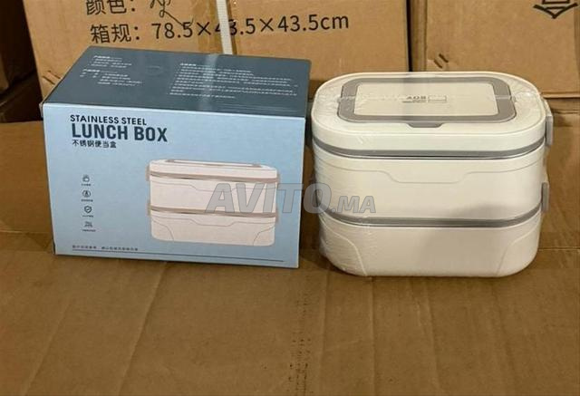 Boîte à Lunch Pratique et Hermétique – Boîte à Repas à Couches avec Cuillère - 2