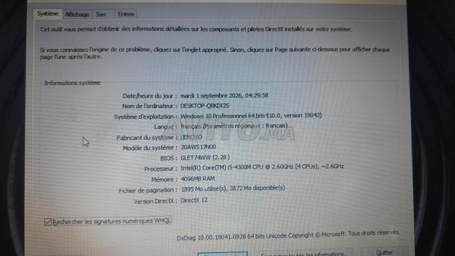 PC Lenovo Thinkpad T440p 256 Go 4 Go RAM - 2