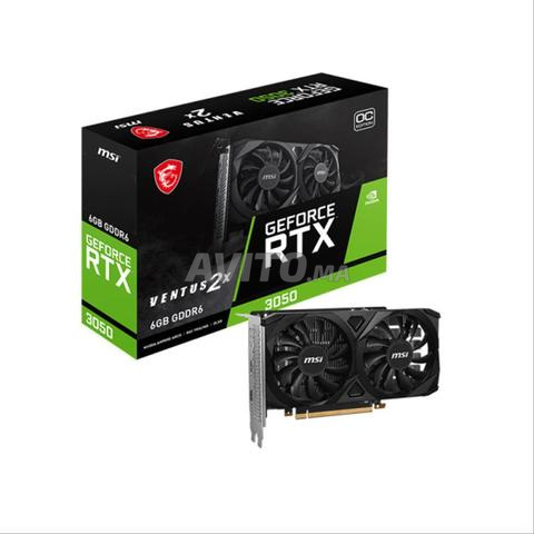 Carte graphique MSI GeForce RTX 3050 VENTUS 2X OC 6GB GDDR6