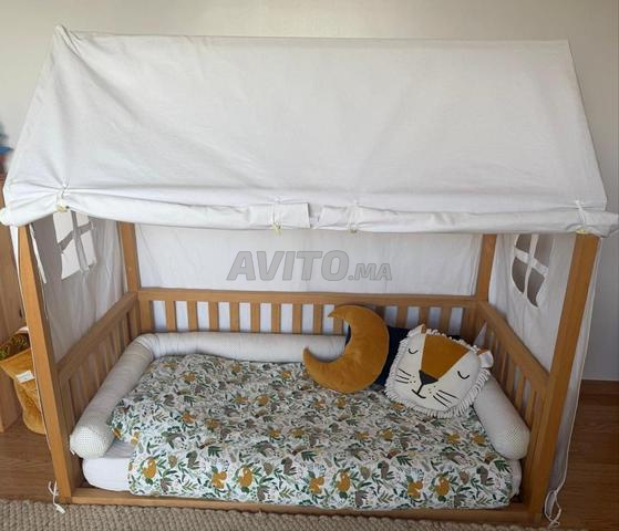 Lit cabane Montessori en bois - 2