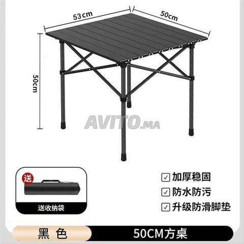 Table pliante idéale pour le camping et les pique-niques. - 2