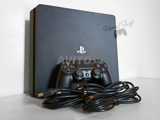 PS4 Slim 1TB Flashée | Manette originale & 3 Câbles