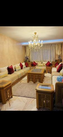 Salon marocain Fassi royal complet de luxe en bois Belmlih - 2
