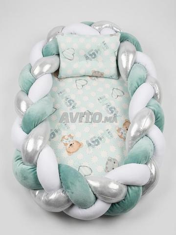 Nid d’ange / Réducteur de lit bébé Tressé