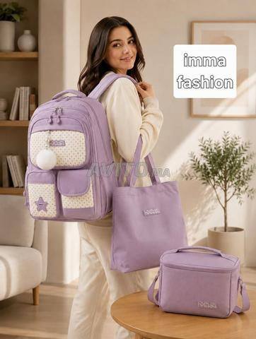 🎒✨ Cartable scolaire 4 pièces – Imperméable - 2