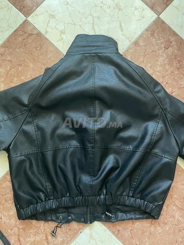 Veste en cuir noire - 2