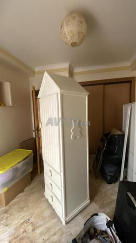 Belle armoire enfant blanche en bois - 2