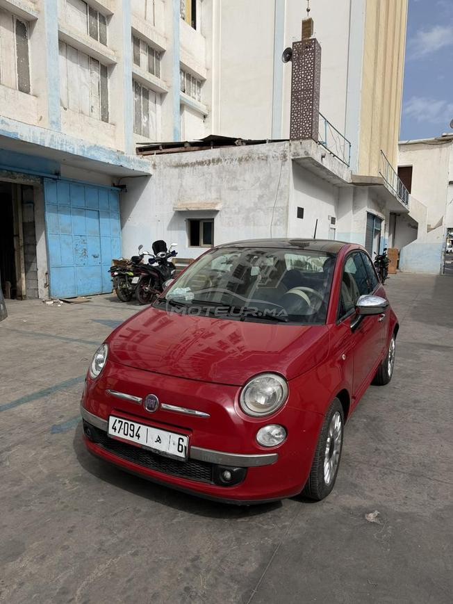 Fiat 500 automatique rouge 