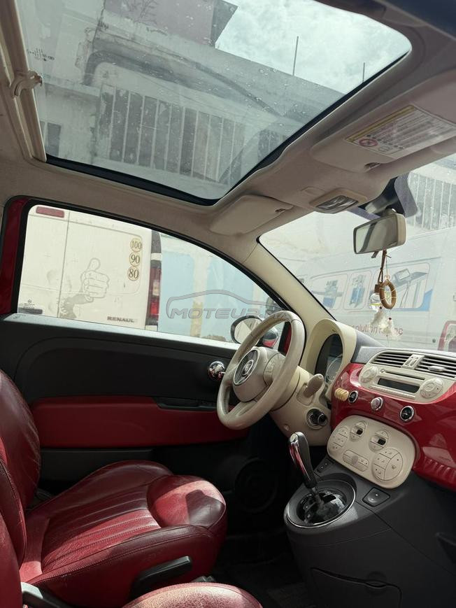 Fiat 500 automatique rouge 