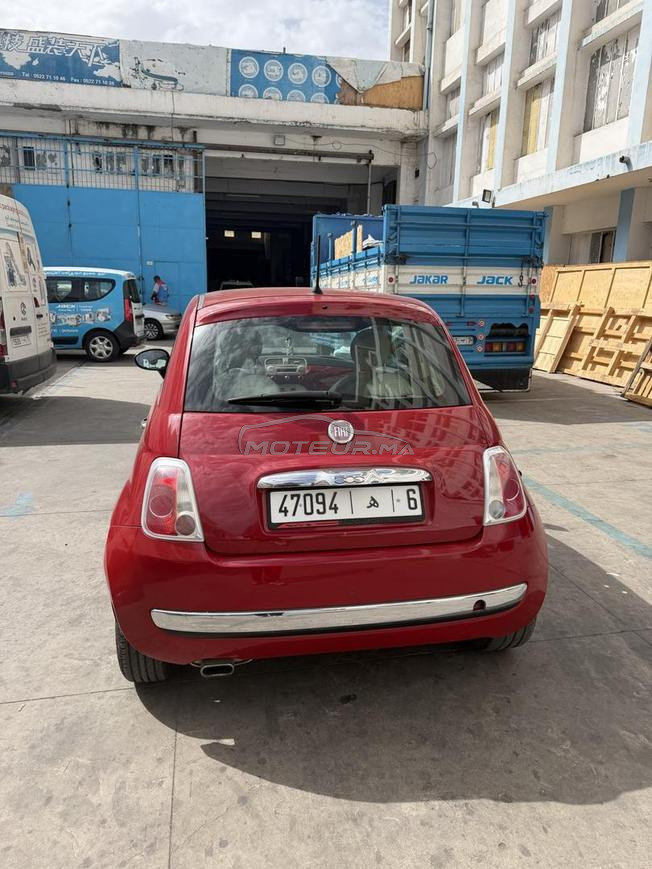 Fiat 500 automatique rouge 