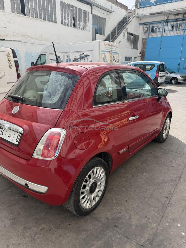 Fiat 500 automatique rouge 