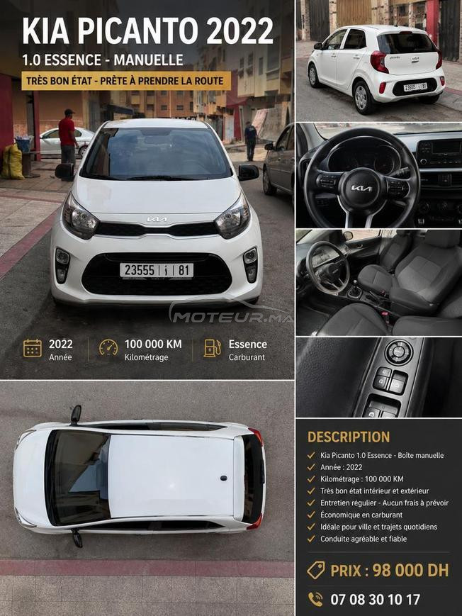 Kia Picanto 2022 – Très Bon État