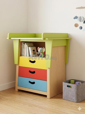 Table à langer et bureau pour enfants 2 en 1