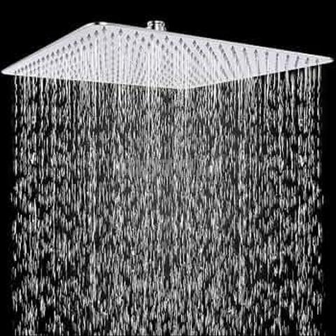 Pommeau de douche carré slim inox 30cm ZENITH Chrome - 2