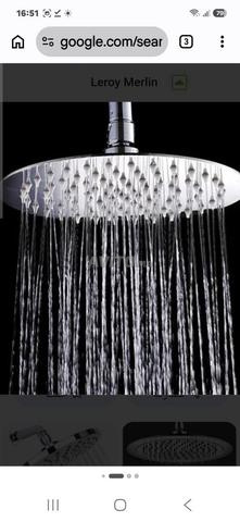 Pomme de douche Inox Slim Ronde Chrome ZENITH 40cm - 2