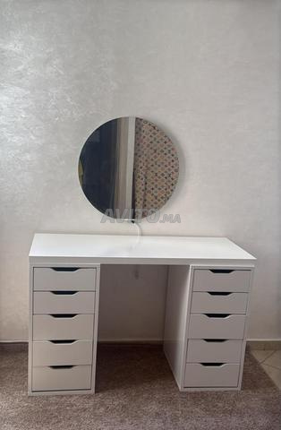 Coiffeuse avec miroir LED - 2