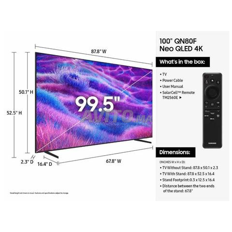Samsung neuf Qled 100 p QN80F neuf - 2