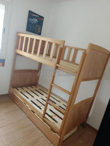 سرير بطابقين خشبي 2700 درهم