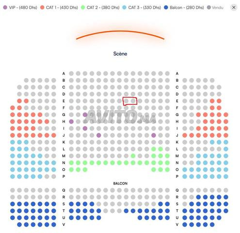 2 billets Nino Arial Casablanca - 2