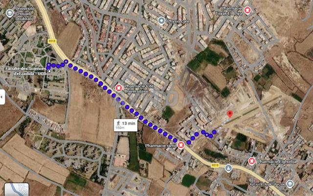 1 Lot de terrain 115m² à El Jadida