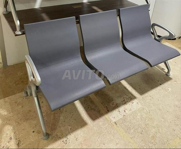 Banquette d'attente en simili cuir 2/3/4 places - 2