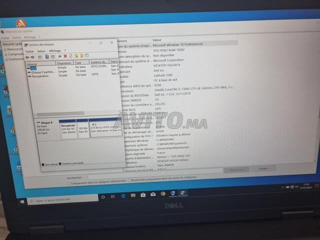 DELL Latitude 5580 i5 7300U 8Go 256SSD - 2
