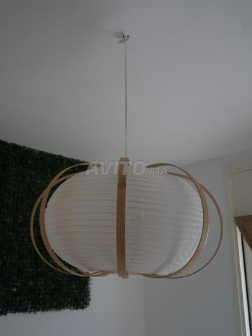 Suspension TAGGTOFS Ikea blanc bambou, 67cm