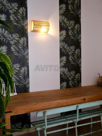 Longue table en bois - 2