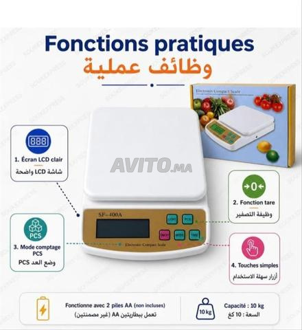 Balance de cuisine électronique précise (SF-400A) jusqu'à 10 kg - 2