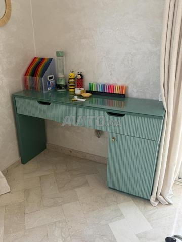 Bureau bois laqué - 2