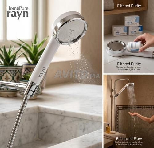 HomePure Rayn QNet - Tête de douche filtrante pour eau neuve - 2