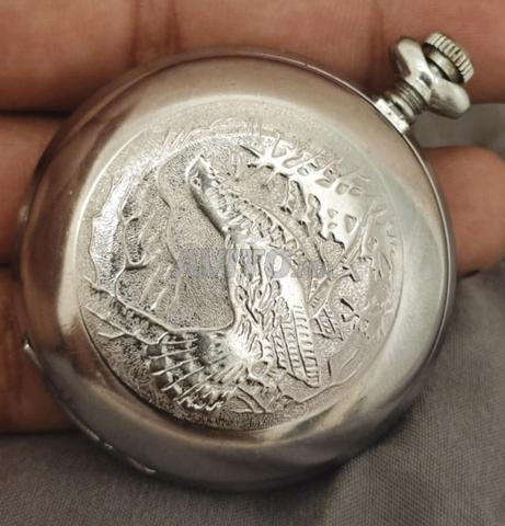 Montre gousset vintage Molnija bruyère Chasse URSS - 2
