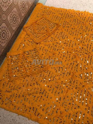 Ensemble de tapis marocains traditionnels faits main et deux coussins - 2