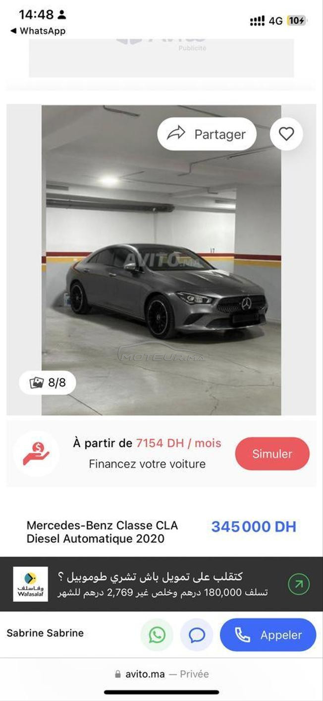 Mercedes-Benz Classe CLA Diesel Automatique 2020