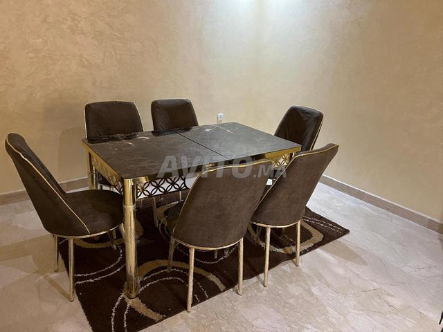 Table à manger extensible avec 6 chaises - 2