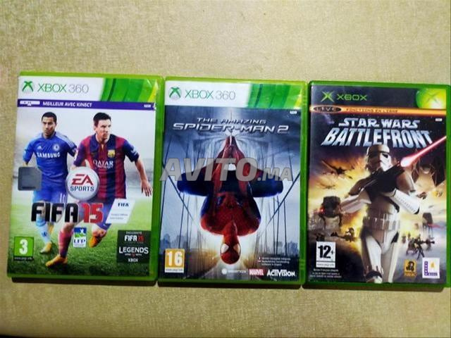 Jeux CD Xbox 360, Fifa 15, Spider man 2, Star wars