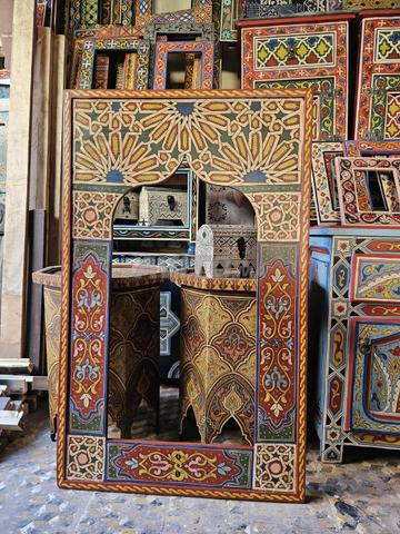 Tapis traditionnel décoré