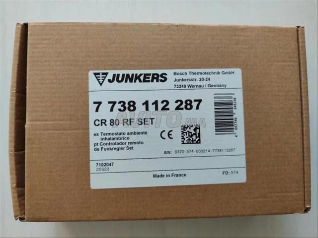 Thermostat Modulant Sans Fil Neuf Junkers CR80 RF - 2