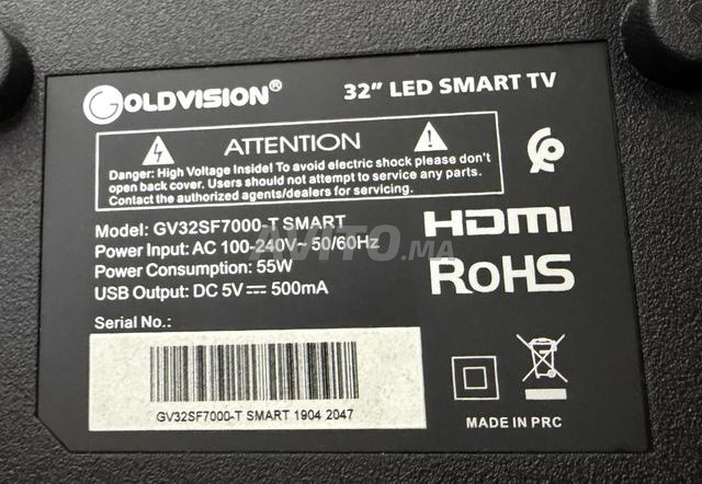Goldvision 32 LED SMART TV avec support ajustable - 2