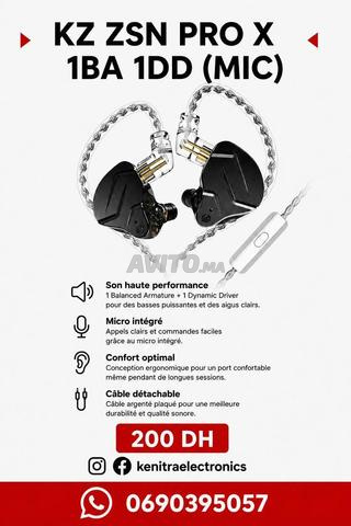 سماعات أذن Iem kz zsn pro X مع ميكروفون