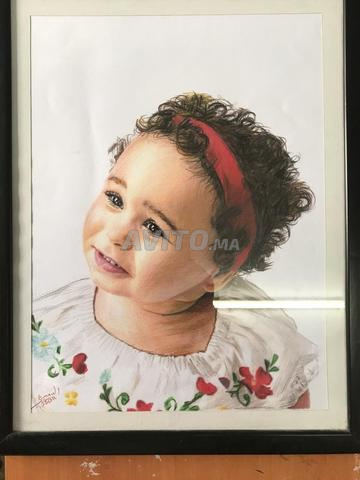 Portrait artistique 🎨 Dessin de portrait artistique à la main