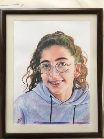 Portrait artistique 🎨 Dessin de portrait artistique à la main