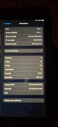 Tablette Apple iPad 10.2" Wi-Fi 64Go 9ème génération - 2